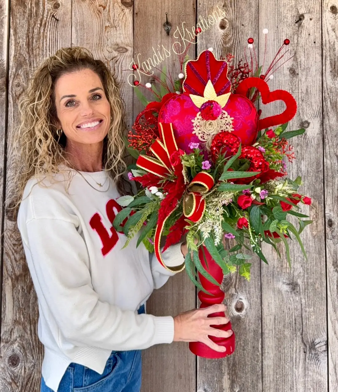 Valentine’s Collection — handmade wreaths by Kandi's Kreations