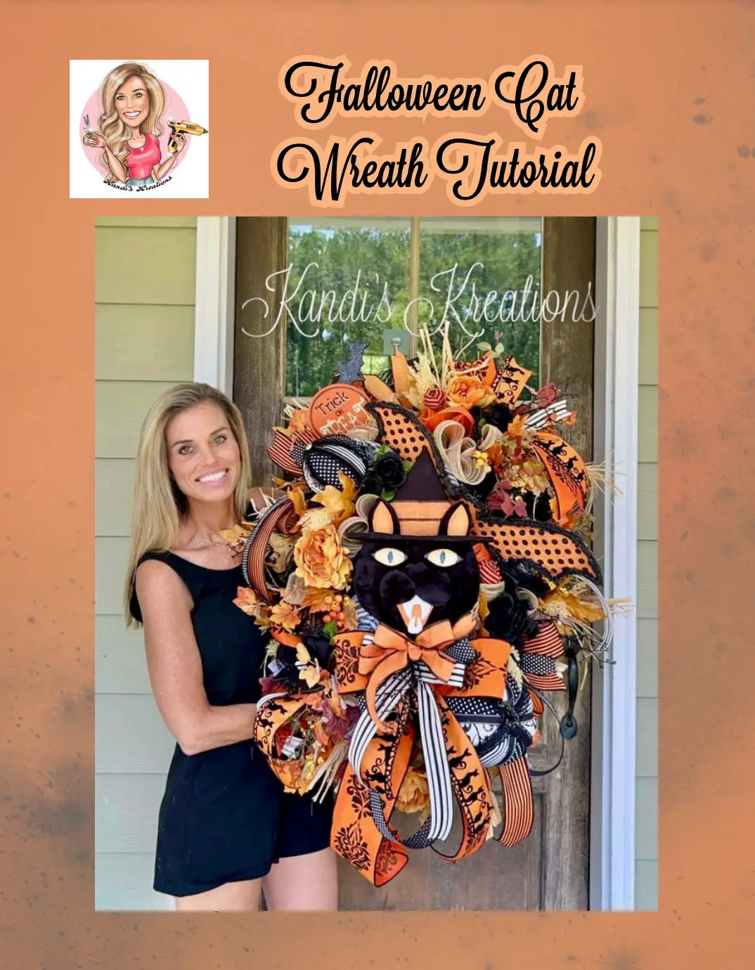 How to make this Halloween deco mesh wreath TUTORIAL — view 1 of 1