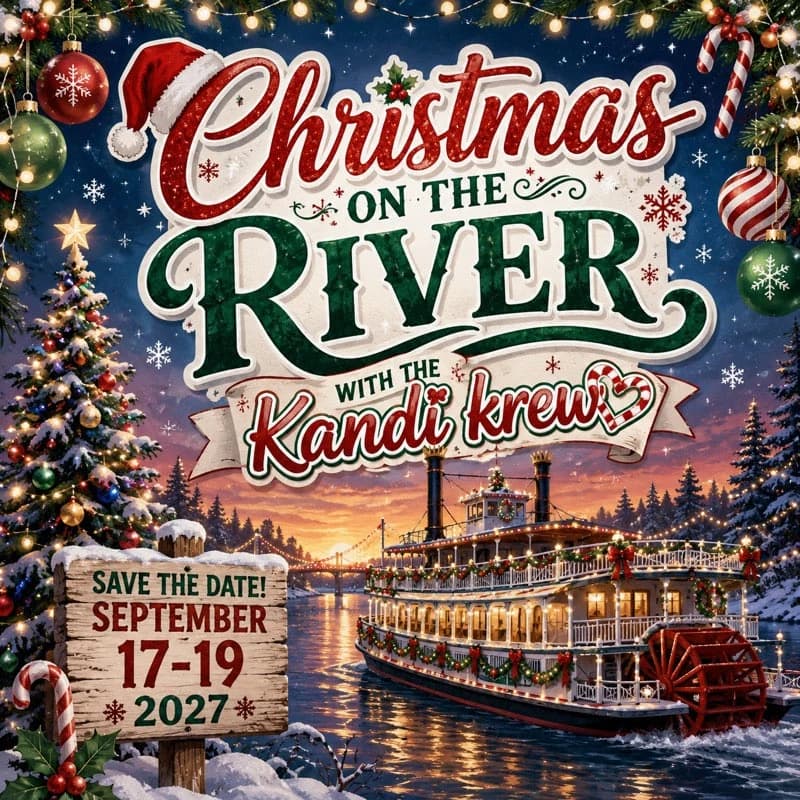 Christmas on the River with the Kandi Krew — save the date, September 17–19, 2027, on the Savannah riverfront